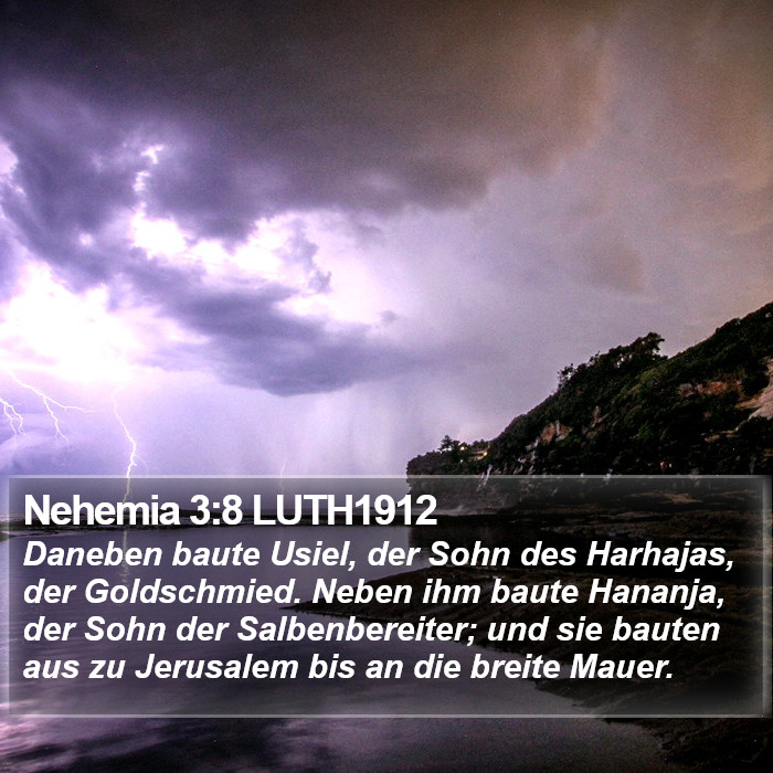 Nehemia 3:8 LUTH1912 Bible Study