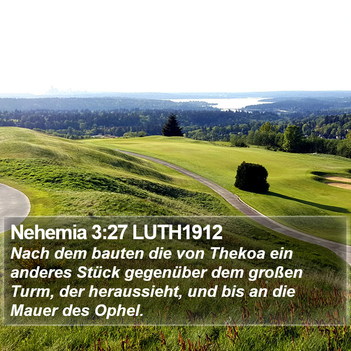 Nehemia 3:27 LUTH1912 Bible Study