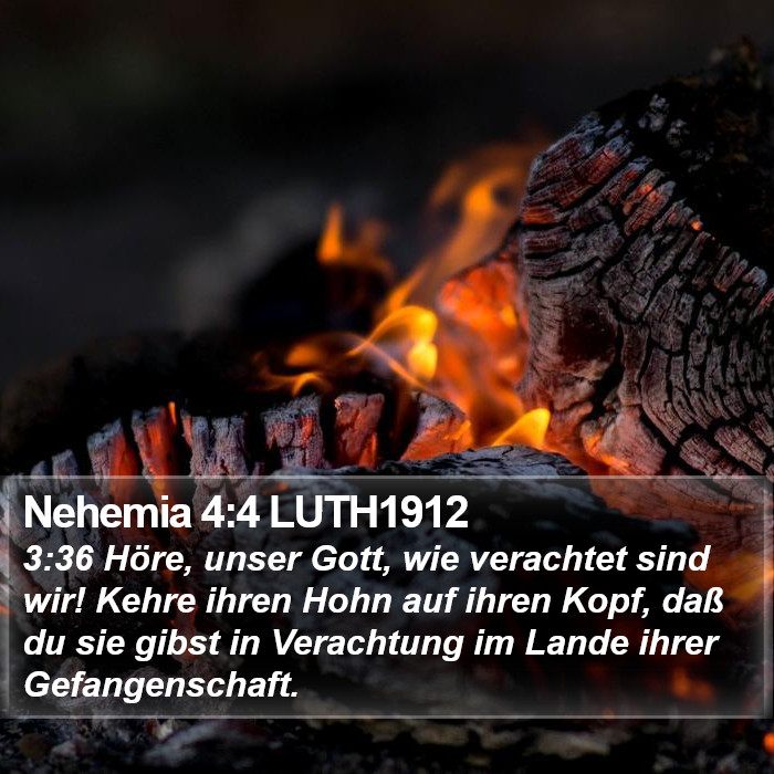 Nehemia 4:4 LUTH1912 Bible Study