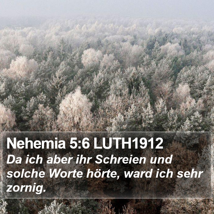 Nehemia 5:6 LUTH1912 Bible Study