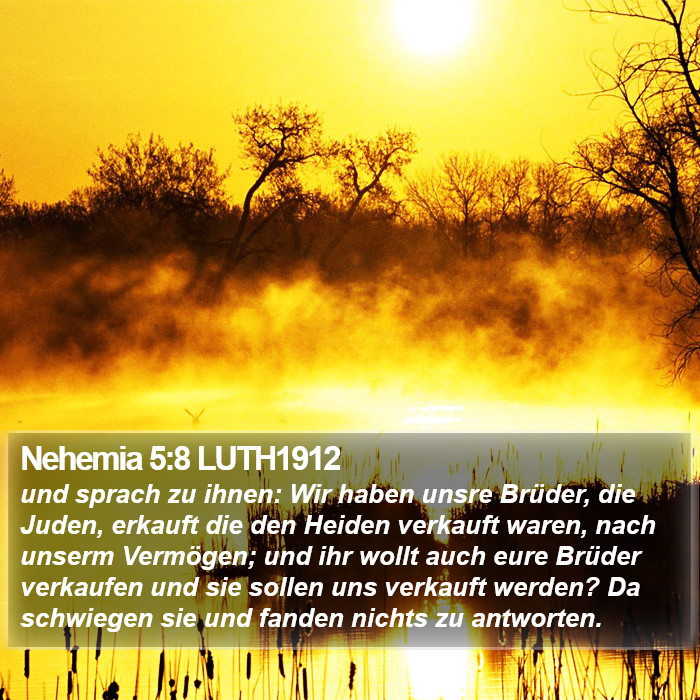 Nehemia 5:8 LUTH1912 Bible Study