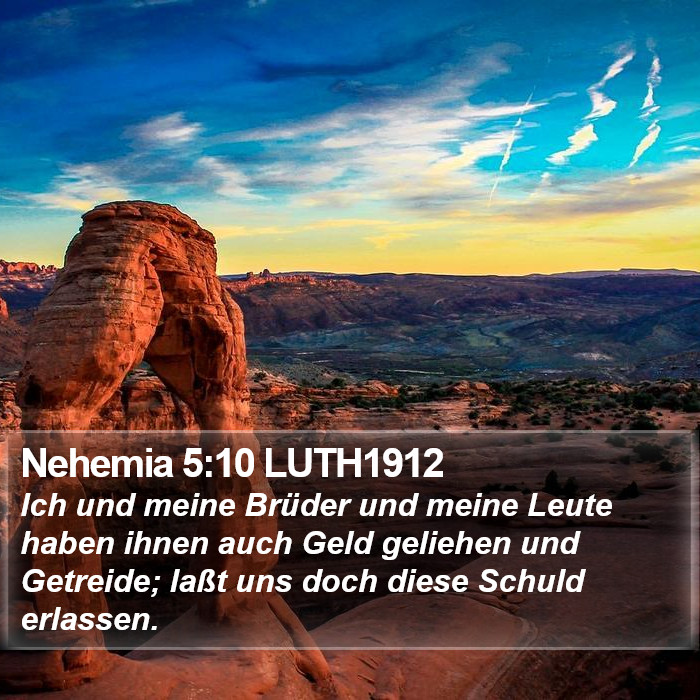 Nehemia 5:10 LUTH1912 Bible Study