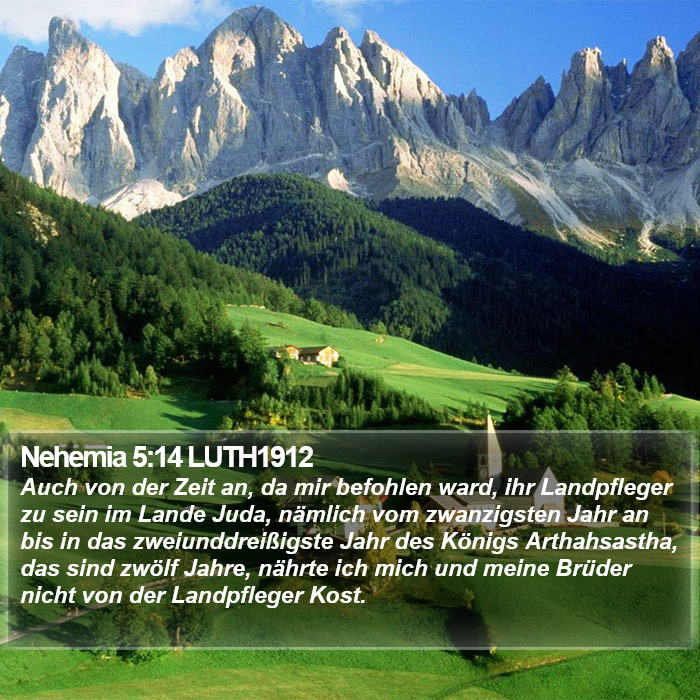 Nehemia 5:14 LUTH1912 Bible Study