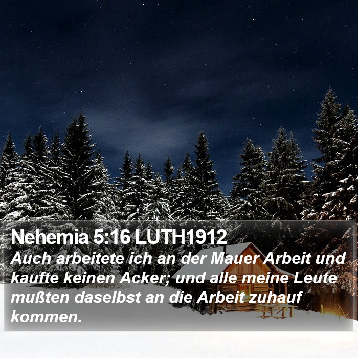 Nehemia 5:16 LUTH1912 Bible Study