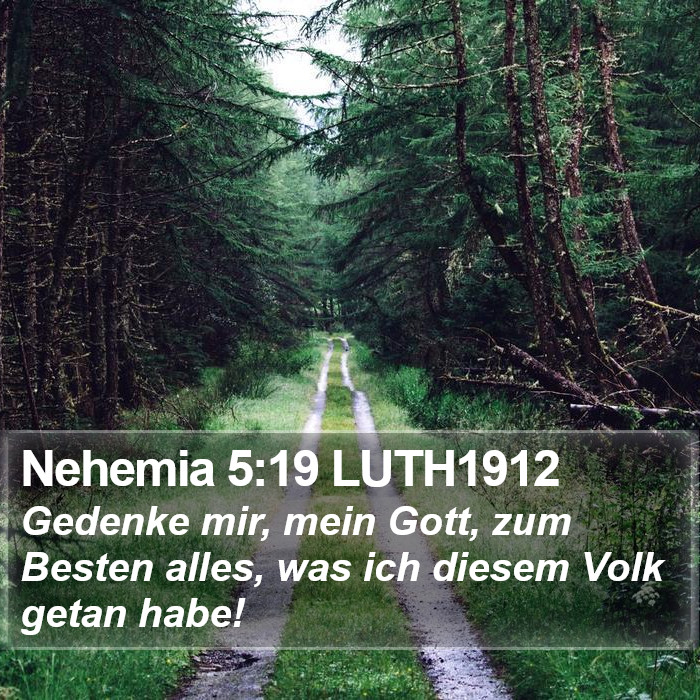 Nehemia 5:19 LUTH1912 Bible Study