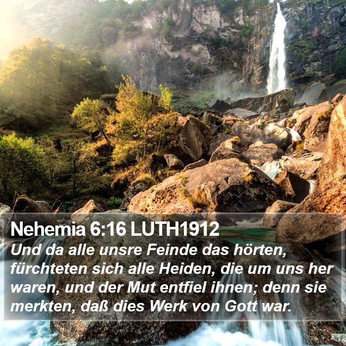 Nehemia 6:16 LUTH1912 Bible Study