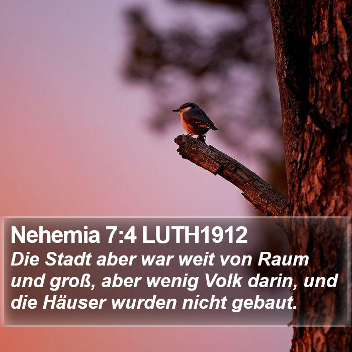 Nehemia 7:4 LUTH1912 Bible Study