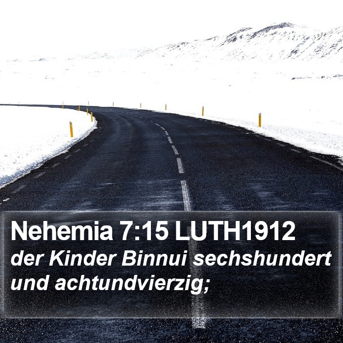 Nehemia 7:15 LUTH1912 Bible Study