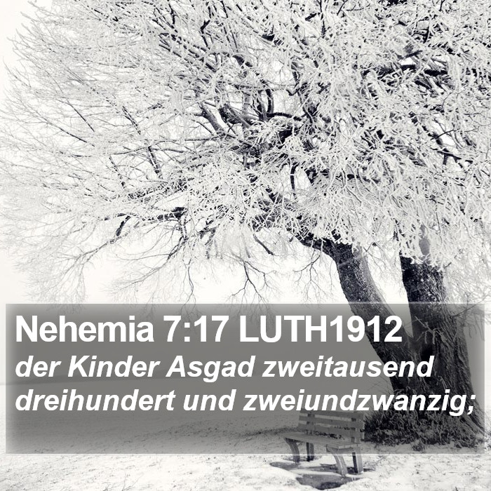 Nehemia 7:17 LUTH1912 Bible Study