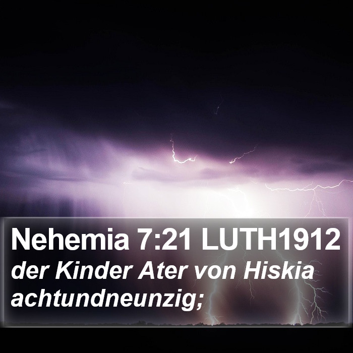 Nehemia 7:21 LUTH1912 Bible Study