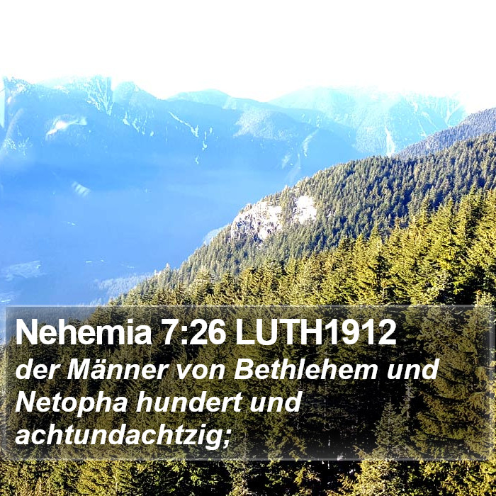 Nehemia 7:26 LUTH1912 Bible Study