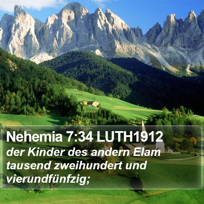 Nehemia 7:34 LUTH1912 Bible Study