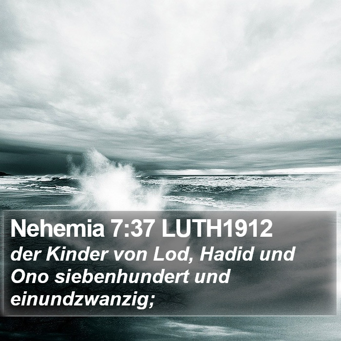 Nehemia 7:37 LUTH1912 Bible Study