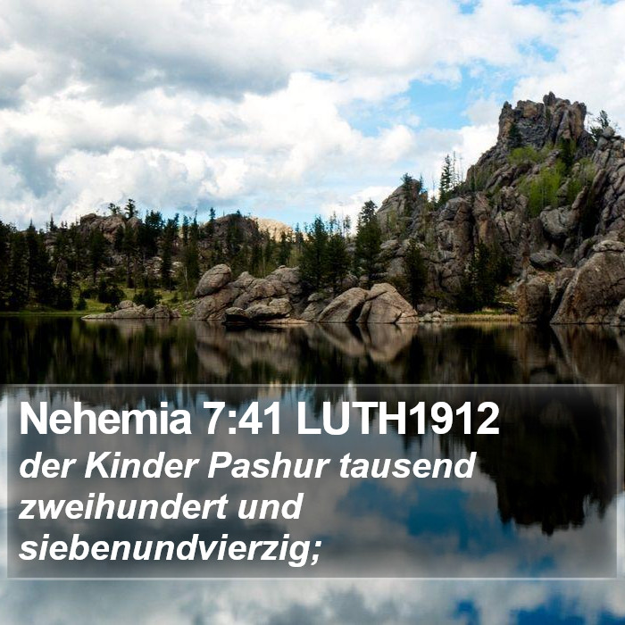 Nehemia 7:41 LUTH1912 Bible Study