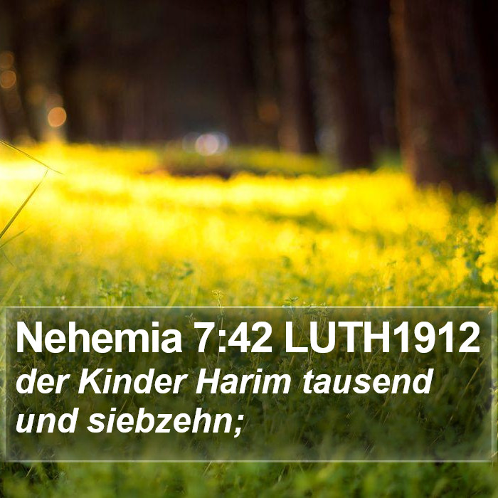 Nehemia 7:42 LUTH1912 Bible Study