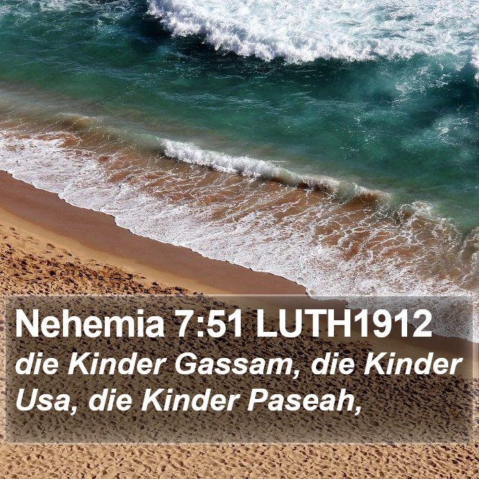 Nehemia 7:51 LUTH1912 Bible Study