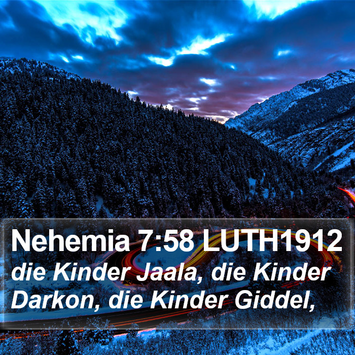 Nehemia 7:58 LUTH1912 Bible Study