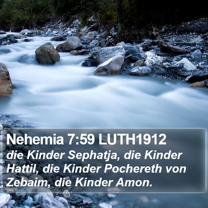 Nehemia 7:59 LUTH1912 Bible Study