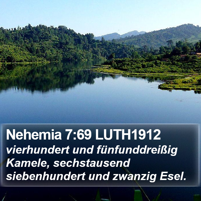 Nehemia 7:69 LUTH1912 Bible Study