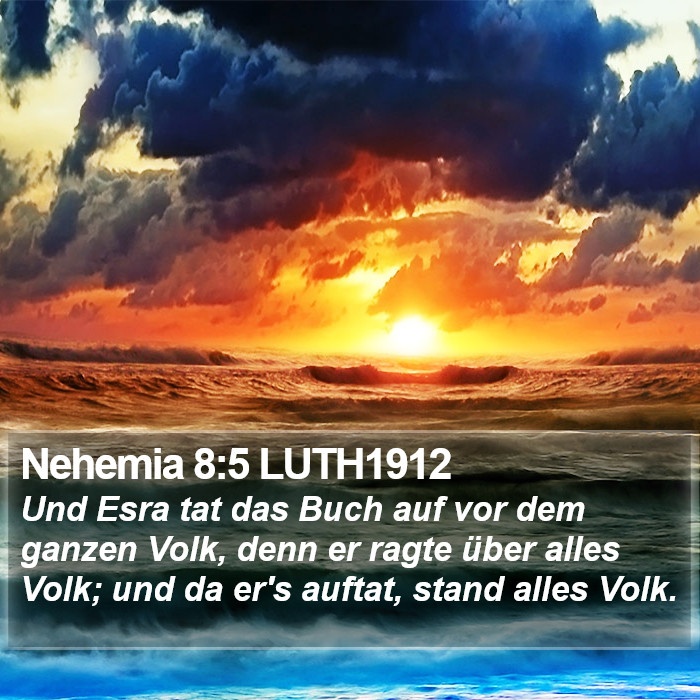 Nehemia 8:5 LUTH1912 Bible Study