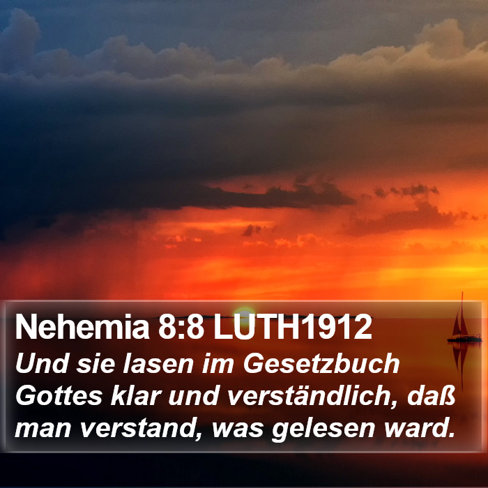 Nehemia 8:8 LUTH1912 Bible Study