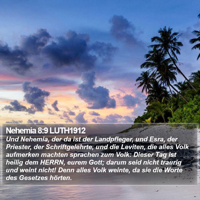 Nehemia 8:9 LUTH1912 Bible Study