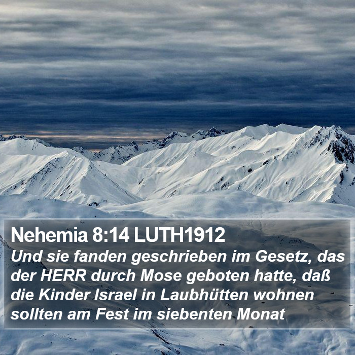 Nehemia 8:14 LUTH1912 Bible Study