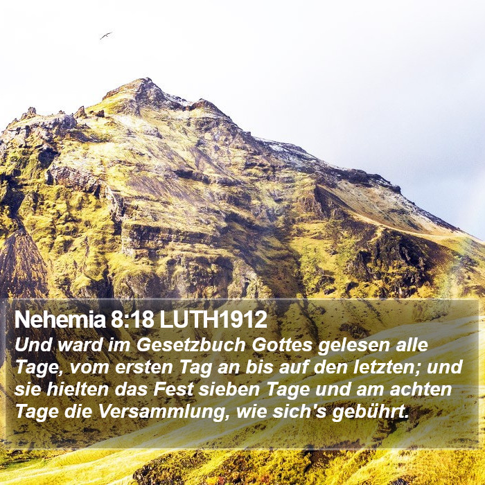 Nehemia 8:18 LUTH1912 Bible Study