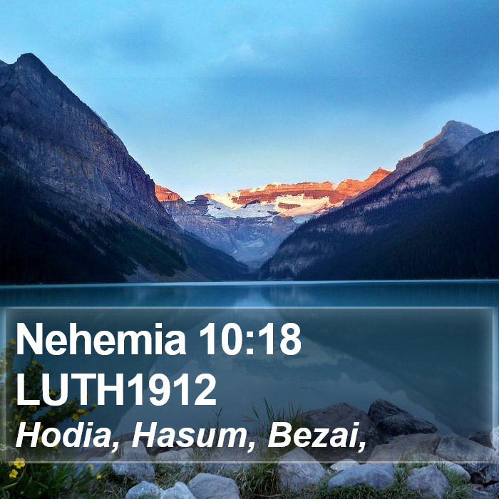 Nehemia 10:18 LUTH1912 Bible Study