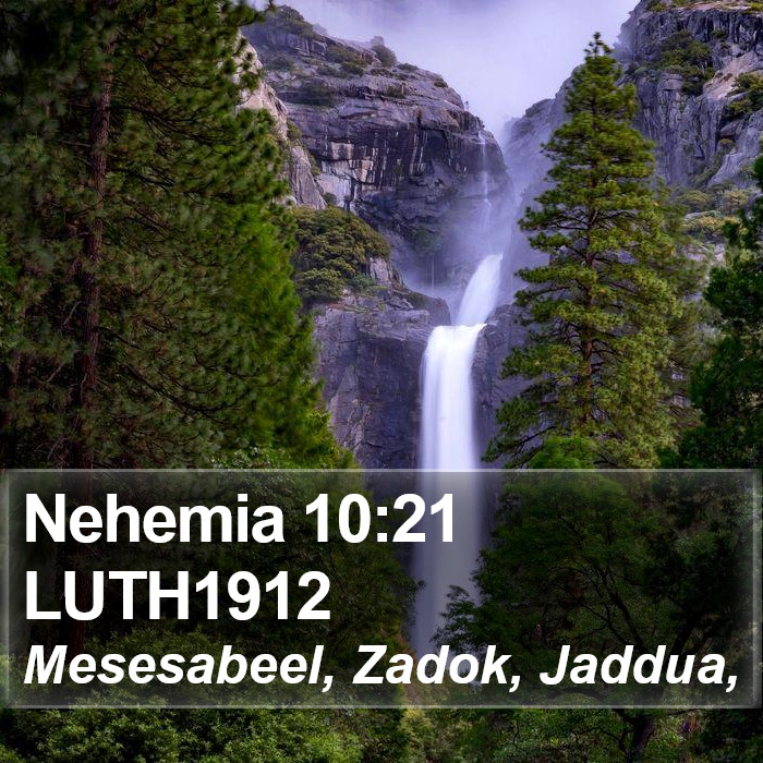 Nehemia 10:21 LUTH1912 Bible Study