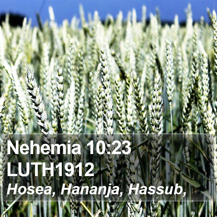 Nehemia 10:23 LUTH1912 Bible Study