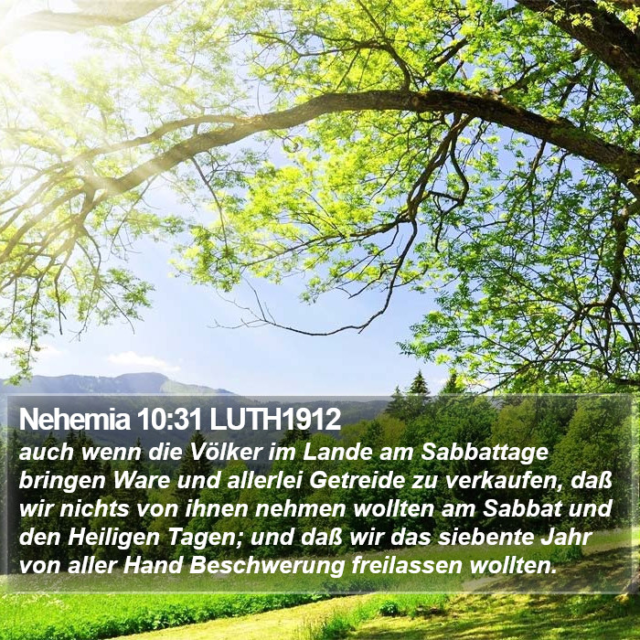 Nehemia 10:31 LUTH1912 Bible Study