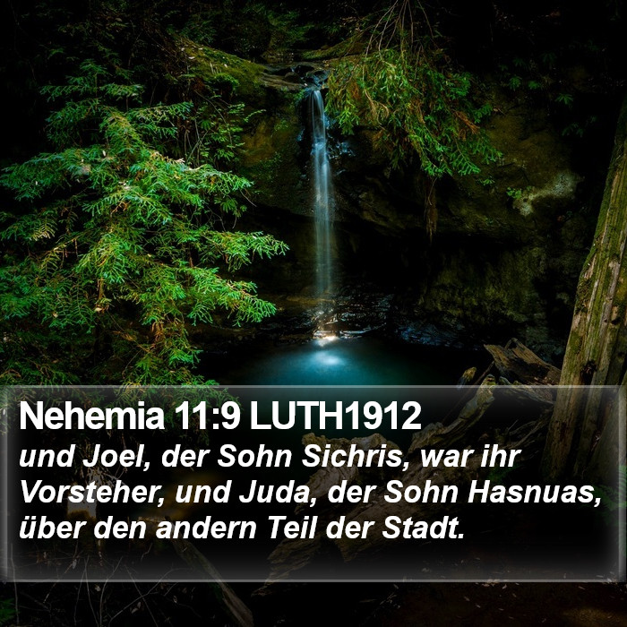 Nehemia 11:9 LUTH1912 Bible Study