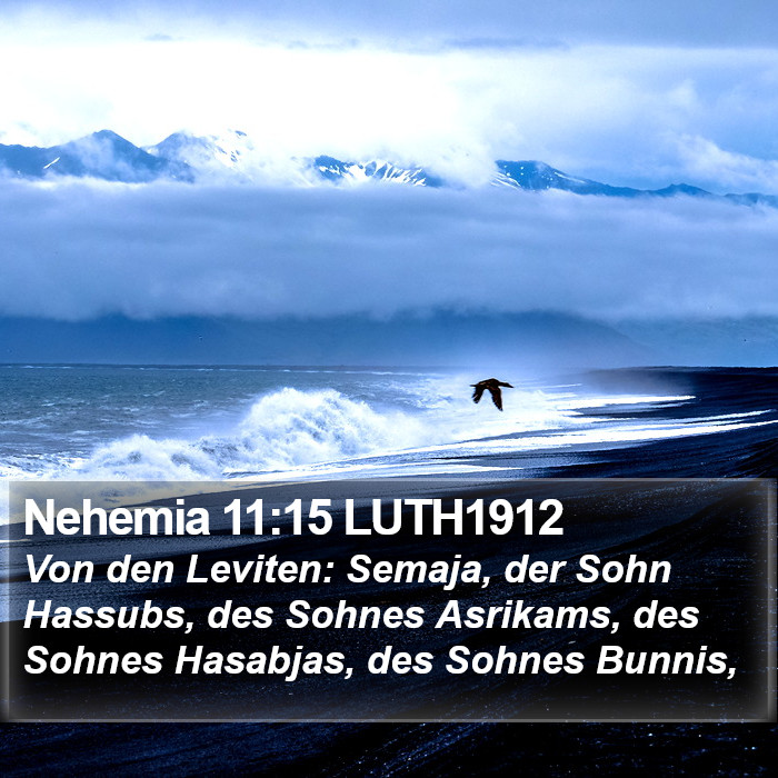 Nehemia 11:15 LUTH1912 Bible Study