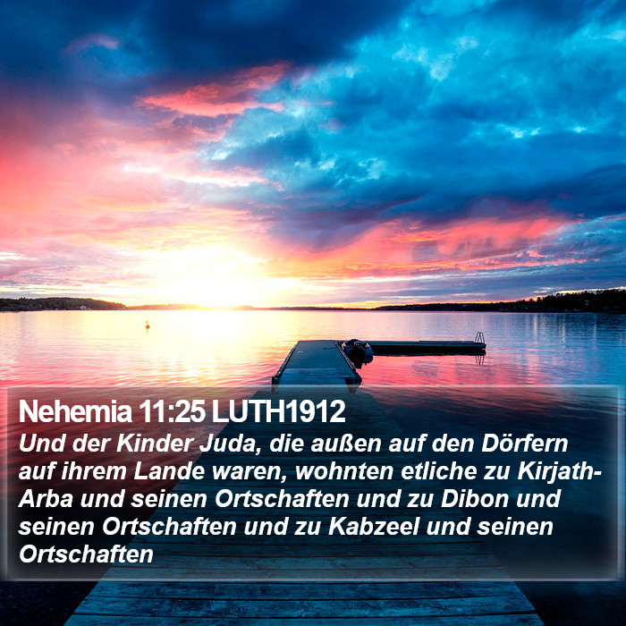 Nehemia 11:25 LUTH1912 Bible Study