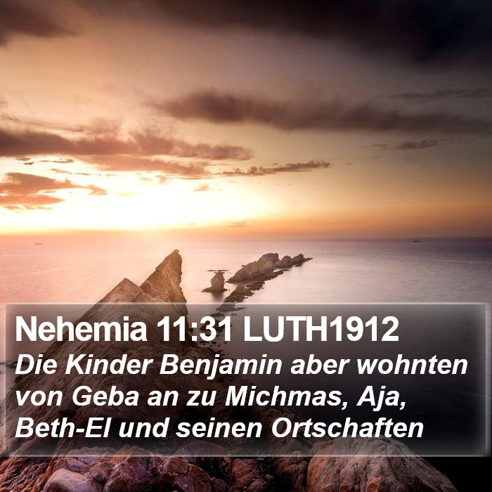 Nehemia 11:31 LUTH1912 Bible Study