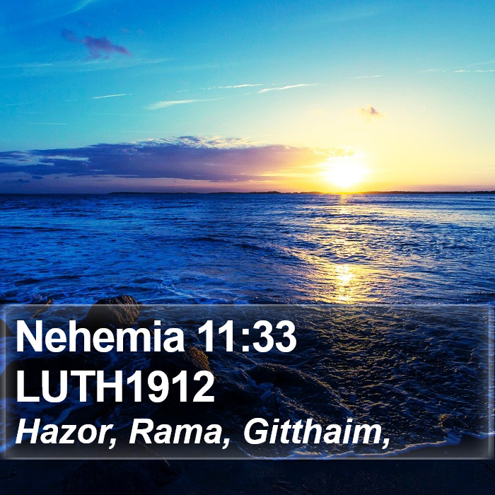 Nehemia 11:33 LUTH1912 Bible Study