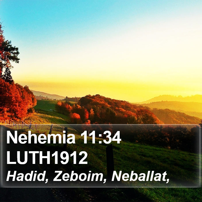 Nehemia 11:34 LUTH1912 Bible Study