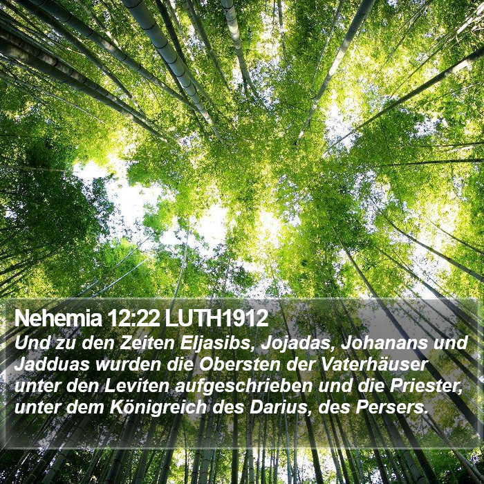 Nehemia 12:22 LUTH1912 Bible Study