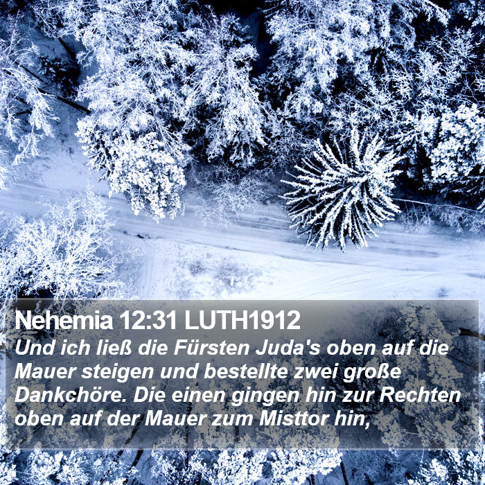 Nehemia 12:31 LUTH1912 Bible Study