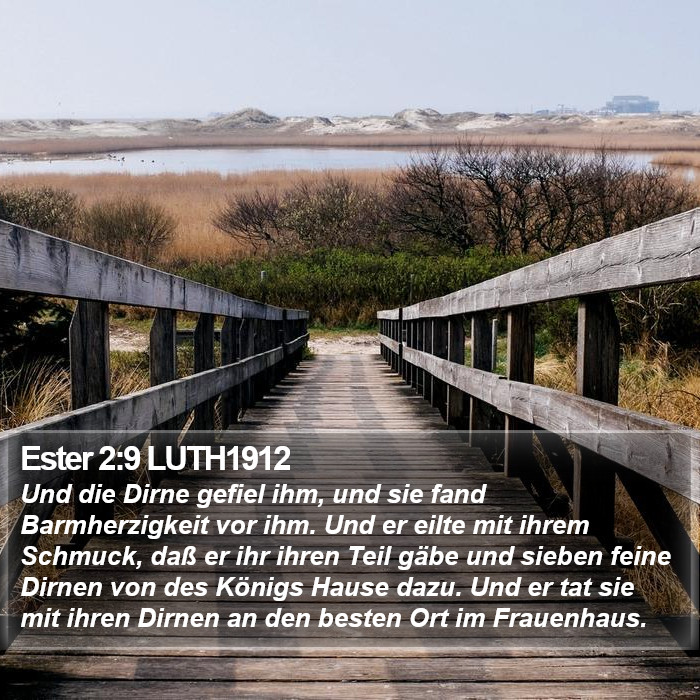 Ester 2:9 LUTH1912 Bible Study