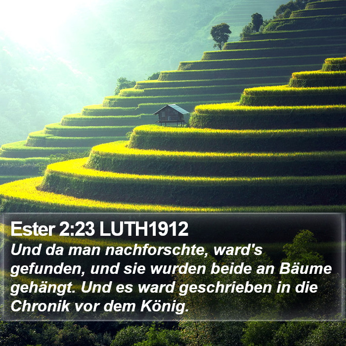 Ester 2:23 LUTH1912 Bible Study