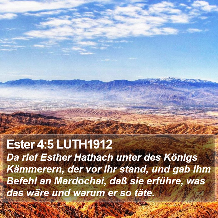 Ester 4:5 LUTH1912 Bible Study