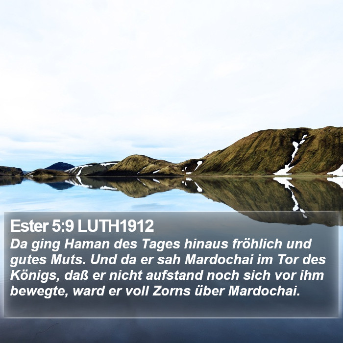 Ester 5:9 LUTH1912 Bible Study