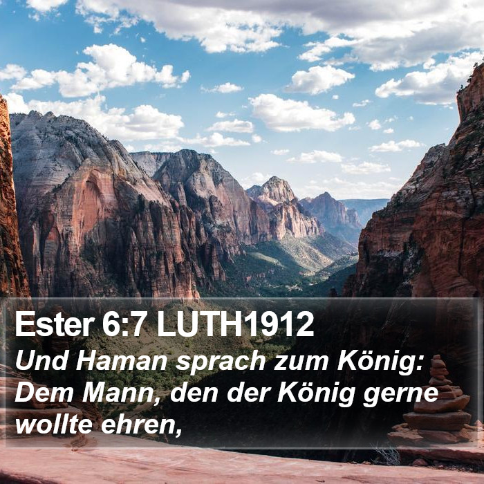 Ester 6:7 LUTH1912 Bible Study