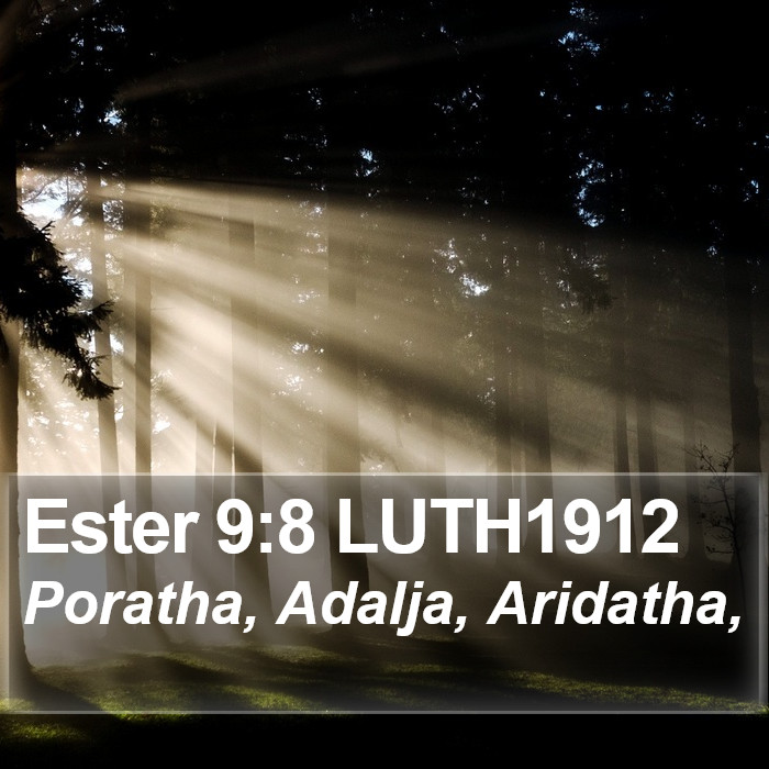 Ester 9:8 LUTH1912 Bible Study