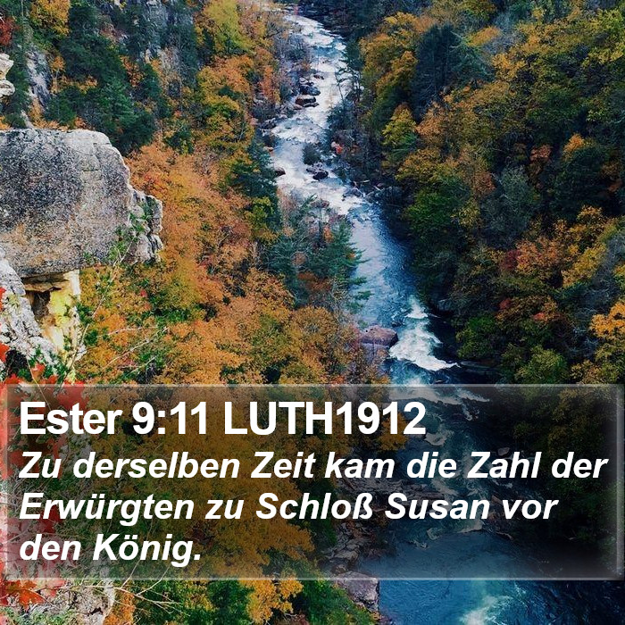 Ester 9:11 LUTH1912 Bible Study