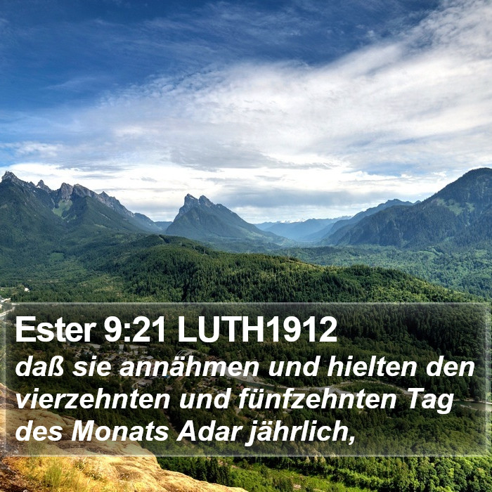 Ester 9:21 LUTH1912 Bible Study