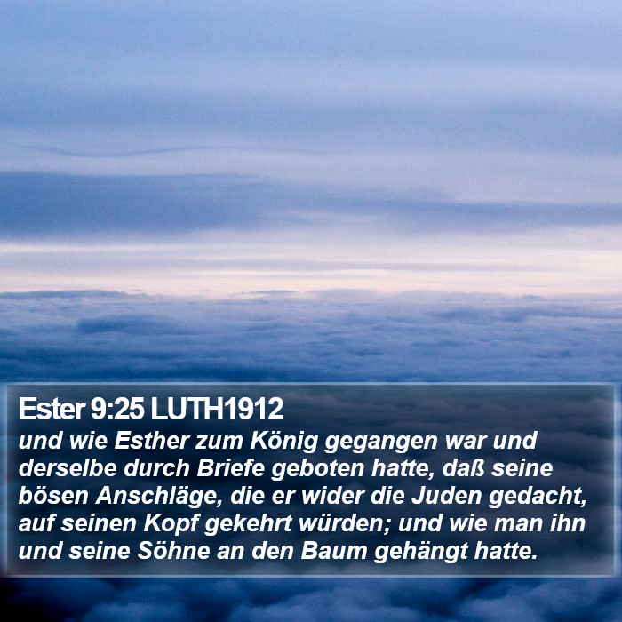 Ester 9:25 LUTH1912 Bible Study