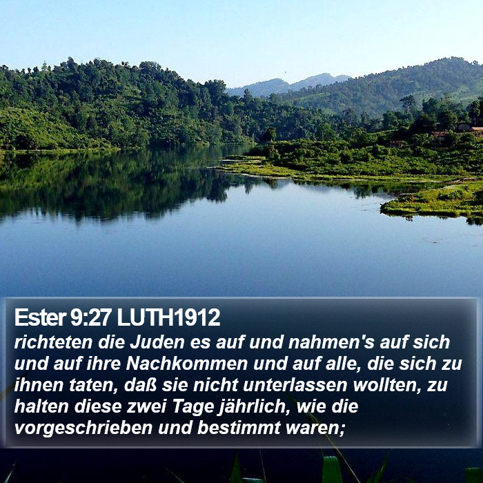 Ester 9:27 LUTH1912 Bible Study